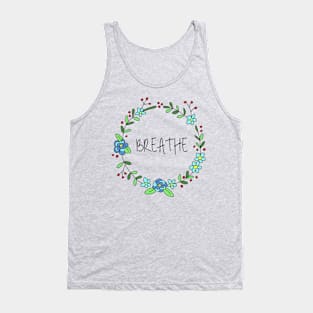 Breathe Flower Wreath Tank Top